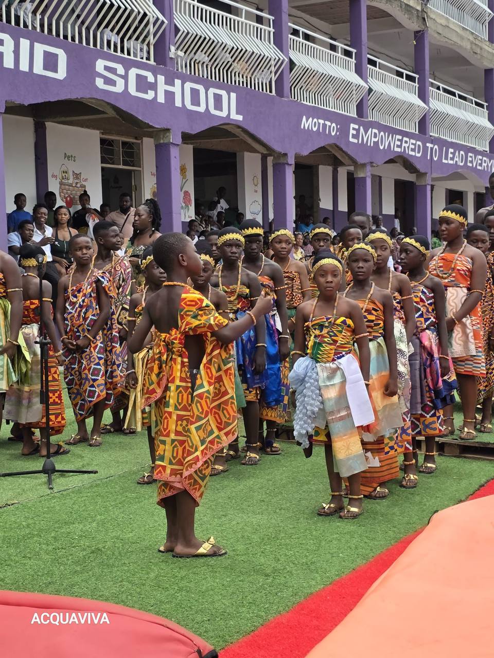 Cultural performance with students